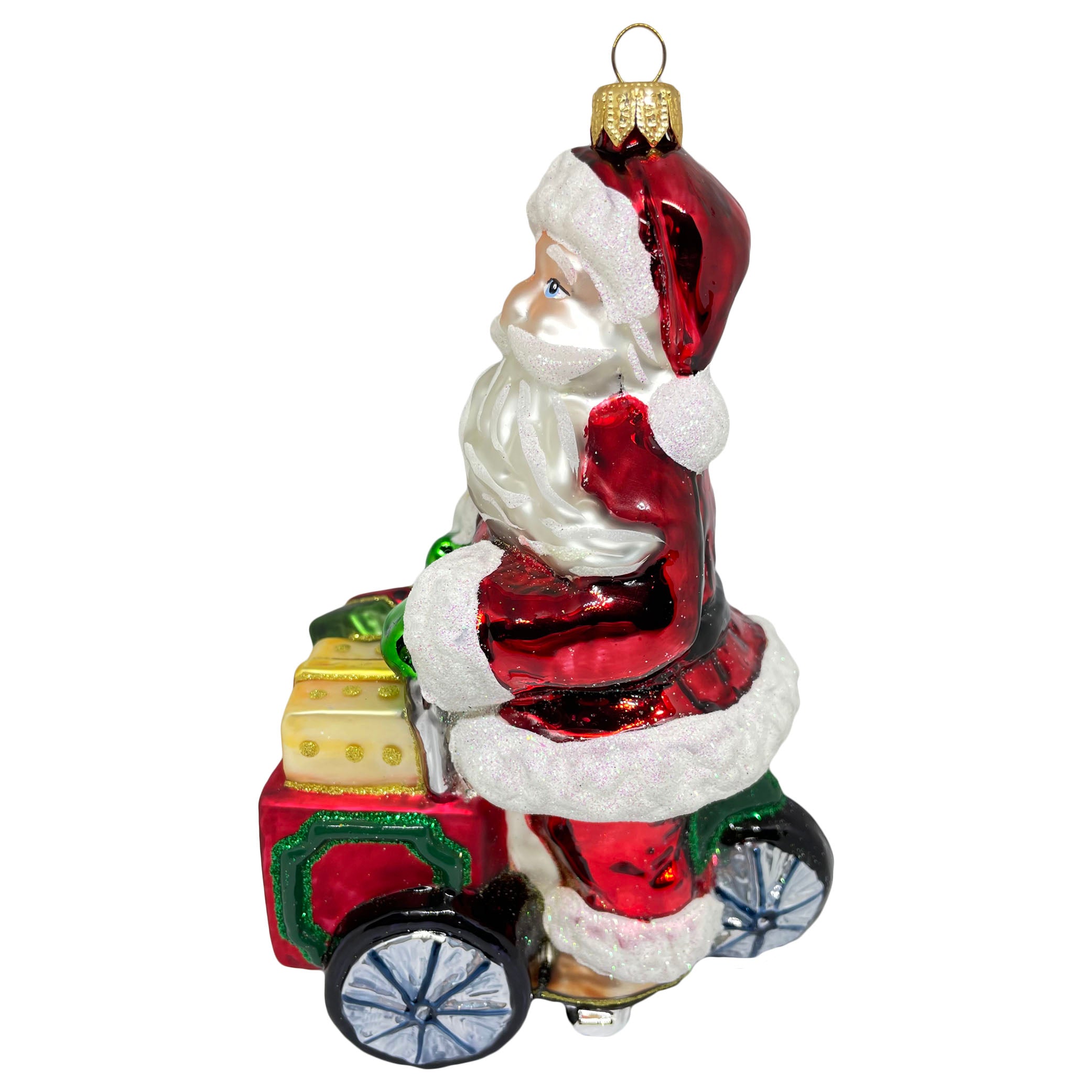 Santa Claus With Gift Cart