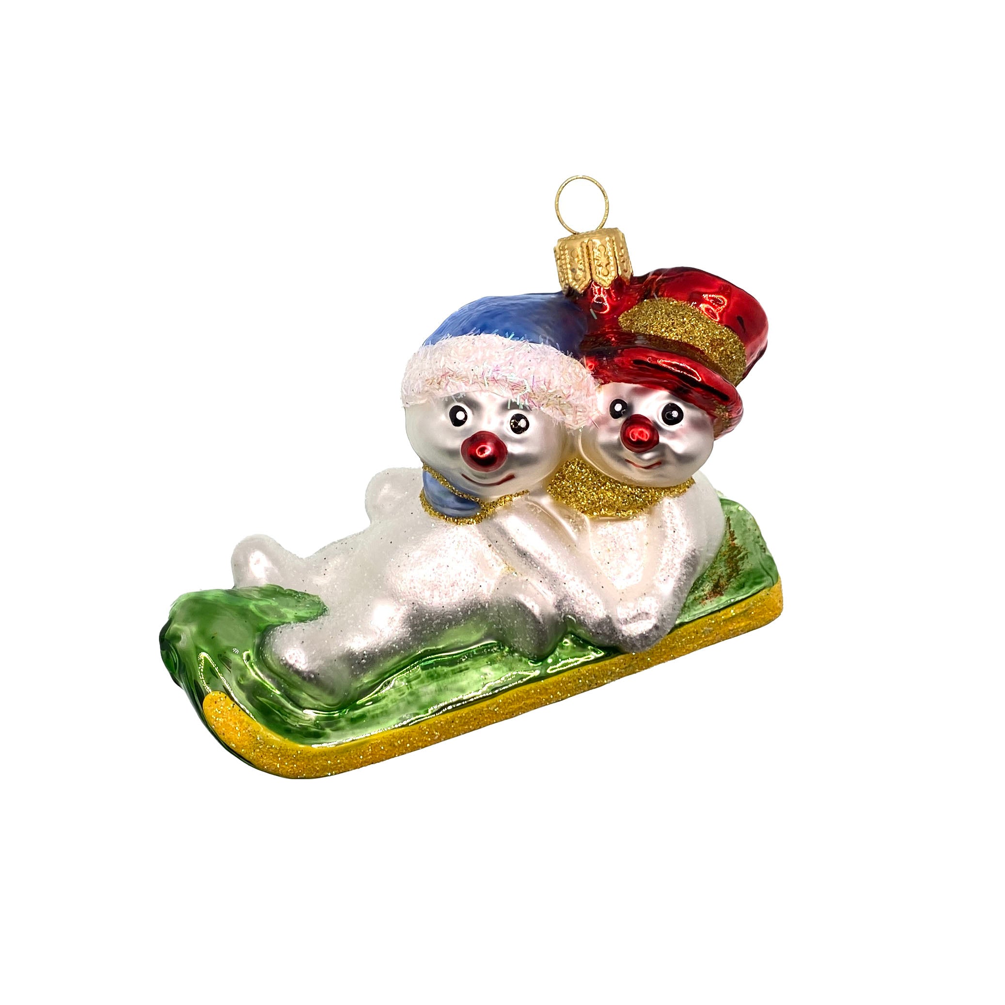 Snowmen on the sledge