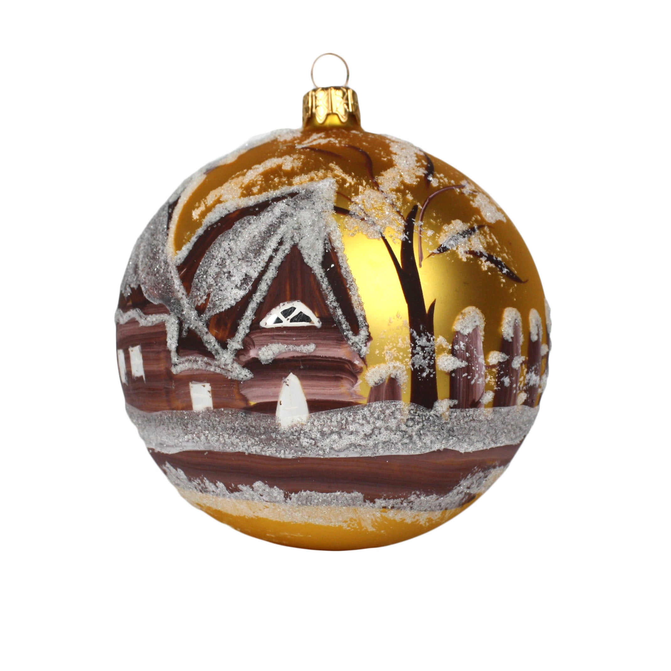 Set 4pcs x 12cm Gold, Painted
